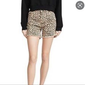 DL1961 cheetah “Hepburn” shorts size 24